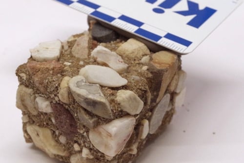 The testing and inspection of a cement piece, to achieve a Kiwa certificate