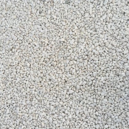 Close-up of white gravel, also mineral aggregrates in construction
