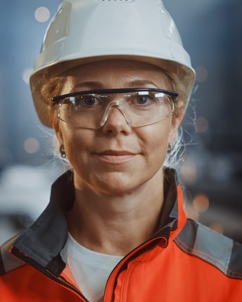 Female industrial worker