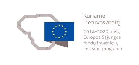Informacinis logo apie Kiwa dalyvavimą Europos Sąjungos lėšomis finansuojamą projektą