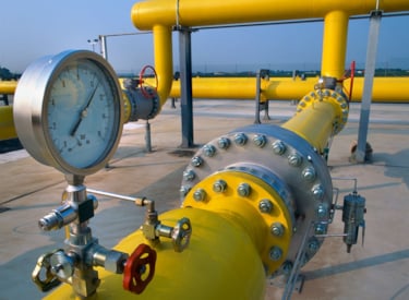 Gele gas manometer