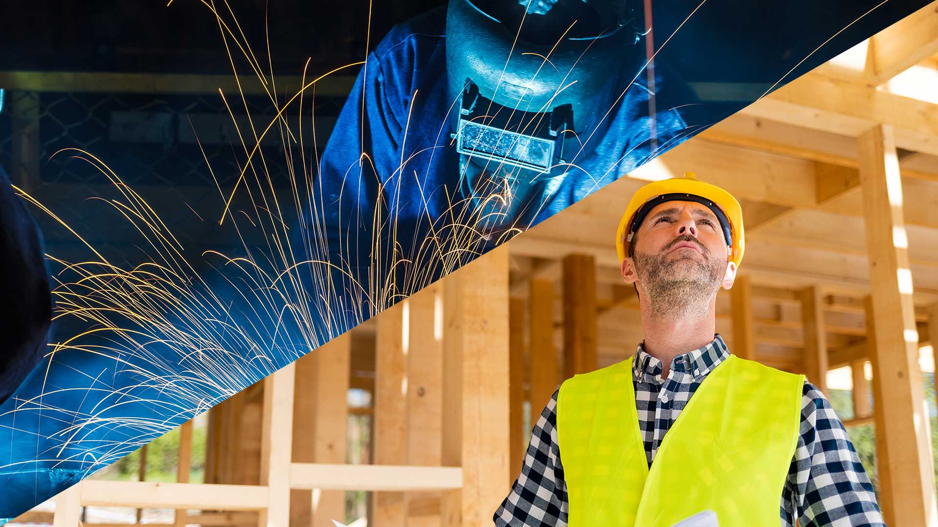 Svets- och byggarbeten är exempel på yrken där personcertifieringar är viktiga.